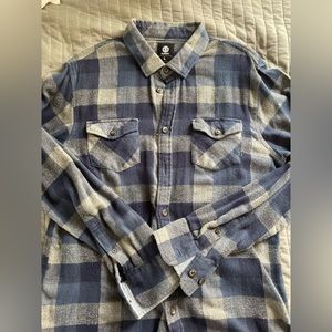 Elements Blue and Grey Flannel Size large